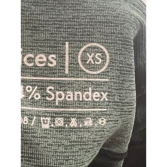 Outdoor Voices Size XS 3/4 Warm Up Leggings Hunter Green Space Dye Stretch - Picture 7 of 7